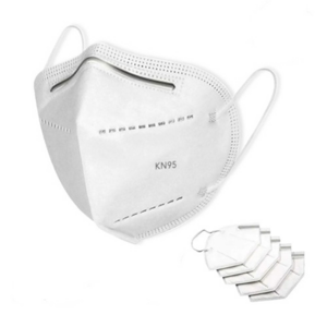 KN-95, Cubre bocas KN 95 de 5 capas con tira de sujeción de metal flexible certificación CE, FDA.